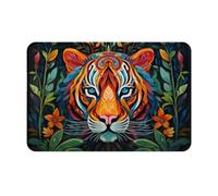 JKDGOJ Anti Slip Floor mat The Mighty Tiger. Prints for Indoor and Outdoor Door mats, Suitable for Bedroom and Bathroom entrances 16x24in