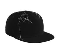 JKDGOJ Bats Cross Spider Web Adult Printed Baseball Cap, Suitable for All Seasons, Classic Adjustable Size Black