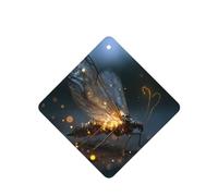 JKDGOJ Beautiful fireflies Pattern 6-piece Square car air freshener with hanging type car accessories