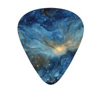 JKDGOJ Beautiful starry sky universe Pattern Guitar plectrum 12 pieces with three thickness plectrum combinations suitable for bass and ukulele