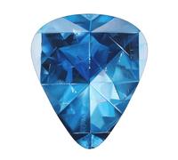 JKDGOJ Blue diamond Pattern Guitar plectrum 12 pieces with three thickness plectrum combinations suitable for bass and ukulele