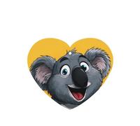 JKDGOJ Cartoon Koala Pattern 6-piece Heart Shape car air freshener with hanging type car accessories