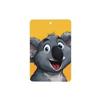 JKDGOJ Cartoon Koala Pattern 6-piece Rectangle car air freshener with hanging type car accessories