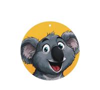 JKDGOJ Cartoon Koala Pattern 6-piece Round Shape car air freshener with hanging type car accessories