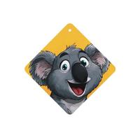 JKDGOJ Cartoon Koala Pattern 6-piece Square car air freshener with hanging type car accessories