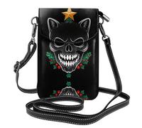 JKDGOJ Christmas bat head Prints Crossbody bag, mobile phone bag, women's small wallet, a practical gift suitable for going out, exercising, and shopping