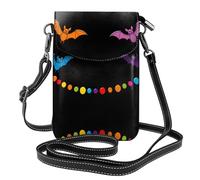 JKDGOJ Colored bean bat Prints Crossbody bag, mobile phone bag, women's small wallet, a practical gift suitable for going out, exercising, and shopping