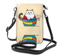JKDGOJ Colorful cats Prints Crossbody bag, mobile phone bag, women's small wallet, a practical gift suitable for going out, exercising, and shopping
