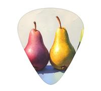 JKDGOJ Colorful Duck Pear Pattern Guitar plectrum 12 pieces with three thickness plectrum combinations suitable for bass and ukulele
