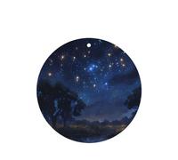 JKDGOJ Constellations in the stars Pattern 6-piece Round Shape car air freshener with hanging type car accessories