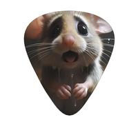JKDGOJ Crying little mouse Pattern Guitar plectrum 12 pieces with three thickness plectrum combinations suitable for bass and ukulele