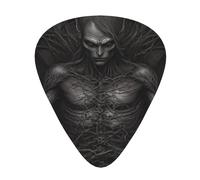 JKDGOJ Dark Vine Man Pattern Guitar plectrum 12 pieces with three thickness plectrum combinations suitable for bass and ukulele