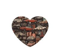 JKDGOJ Dark Wind Motor City Pattern 6-piece Heart Shape car air freshener with hanging type car accessories