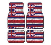 JKDGOJ Flag of Hawaii American Prints Car Floor mats with Anti Slip Front and Rear are Suitable for Cars, Trucks and SUV