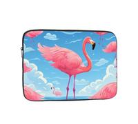 JKDGOJ Flamingos on The Water Picture Shockproof Portable Laptop Sleeve Bag 10 inch for Men Women Business Travel, Office Daily Use