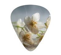 JKDGOJ Frozen Jasmine Pattern Guitar plectrum 12 pieces with three thickness plectrum combinations suitable for bass and ukulele