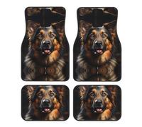 JKDGOJ German Shepherd Prints Car Floor mats with Anti Slip Front and Rear are Suitable for Cars, Trucks and SUV
