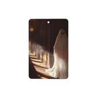 JKDGOJ Ghosts in the corridor Pattern 6-piece Rectangle car air freshener with hanging type car accessories
