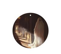 JKDGOJ Ghosts in the corridor Pattern 6-piece Round Shape car air freshener with hanging type car accessories