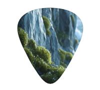 JKDGOJ glacial moss Pattern Guitar plectrum 12 pieces with three thickness plectrum combinations suitable for bass and ukulele