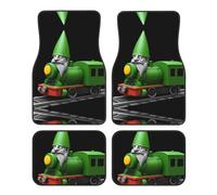 JKDGOJ Green Old Man's Train Prints Car Floor mats with Anti Slip Front and Rear are Suitable for Cars, Trucks and SUV