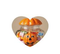 JKDGOJ Halloween Pumpkin Candy Jar Pattern 6-piece Heart Shape car air freshener with hanging type car accessories