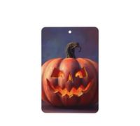 JKDGOJ Halloween pumpkin Pattern 6-piece Rectangle car air freshener with hanging type car accessories