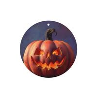 JKDGOJ Halloween pumpkin Pattern 6-piece Round Shape car air freshener with hanging type car accessories