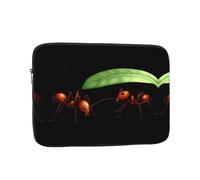 JKDGOJ Little Ants Hiding from The rain Picture Shockproof Portable Laptop Sleeve Bag 17 inch for Men Women Business Travel, Office Daily Use