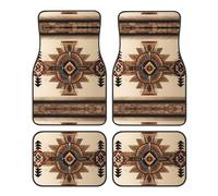 JKDGOJ Native American Painting Prints Car Floor mats with Anti Slip Front and Rear are Suitable for Cars, Trucks and SUV