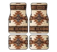 JKDGOJ Native American Patterns Prints Car Floor mats with Anti Slip Front and Rear are Suitable for Cars, Trucks and SUV
