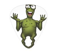 JKDGOJ Naughty frog Pattern Guitar plectrum 12 pieces with three thickness plectrum combinations suitable for bass and ukulele