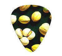 JKDGOJ Nutty Pistachio Pattern Guitar plectrum 12 pieces with three thickness plectrum combinations suitable for bass and ukulele