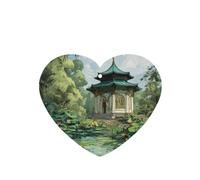 JKDGOJ Pavilion at the pond Pattern 6-piece Heart Shape car air freshener with hanging type car accessories