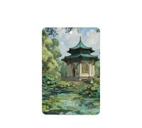 JKDGOJ Pavilion at the pond Pattern 6-piece Rectangle car air freshener with hanging type car accessories