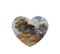 JKDGOJ Pavilion on the hill Pattern 6-piece Heart Shape car air freshener with hanging type car accessories