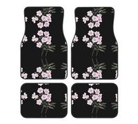 JKDGOJ Pink Roses in Bloom Prints Car Floor mats with Anti Slip Front and Rear are Suitable for Cars, Trucks and SUV