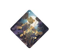 JKDGOJ Plants under the moonlight Pattern 6-piece Square car air freshener with hanging type car accessories