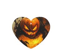 JKDGOJ Pumpkin monster in the fire Pattern 6-piece Heart Shape car air freshener with hanging type car accessories