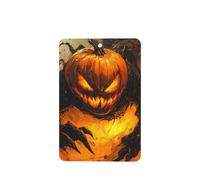 JKDGOJ Pumpkin monster in the fire Pattern 6-piece Rectangle car air freshener with hanging type car accessories