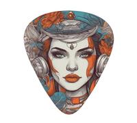 JKDGOJ Queen's Picture Pattern Guitar plectrum 12 pieces with three thickness plectrum combinations suitable for bass and ukulele