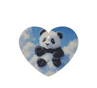JKDGOJ Red panda on the cloud Pattern 6-piece Heart Shape car air freshener with hanging type car accessories