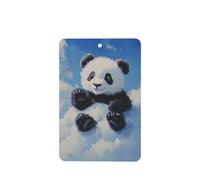 JKDGOJ Red panda on the cloud Pattern 6-piece Rectangle car air freshener with hanging type car accessories