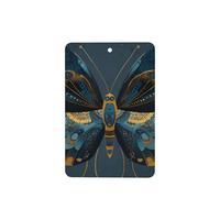 JKDGOJ Retro Flowers and Butterflies Pattern 6-piece Rectangle car air freshener with hanging type car accessories