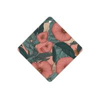 JKDGOJ Retro Flowers Pattern 6-piece Square car air freshener with hanging type car accessories