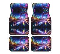 JKDGOJ Roads of The Future Prints Car Floor mats with Anti Slip Front and Rear are Suitable for Cars, Trucks and SUV