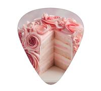 JKDGOJ Rose Cake Pattern Guitar plectrum 12 pieces with three thickness plectrum combinations suitable for bass and ukulele