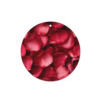 JKDGOJ Scattered rose petals Pattern 6-piece Round Shape car air freshener with hanging type car accessories