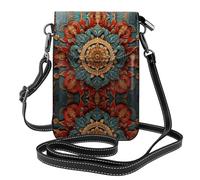 JKDGOJ Sense of History Wreath Prints Crossbody bag, mobile phone bag, women's small wallet, a practical gift suitable for going out, exercising, and shopping