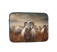 JKDGOJ Sheep in The Grasslands Picture Shockproof Portable Laptop Sleeve Bag 17 inch for Men Women Business Travel, Office Daily Use